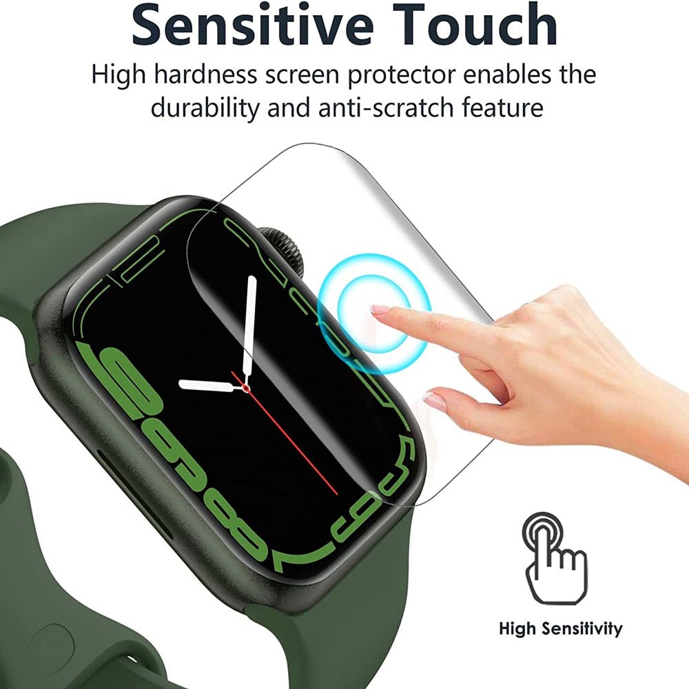 Screen Protectors Soft Hydrogel Film For Apple Watch 8 Ultra 7 6 SE 5 4 3 38mm 40mm 41mm 42mm 44mm 45mm 49mm