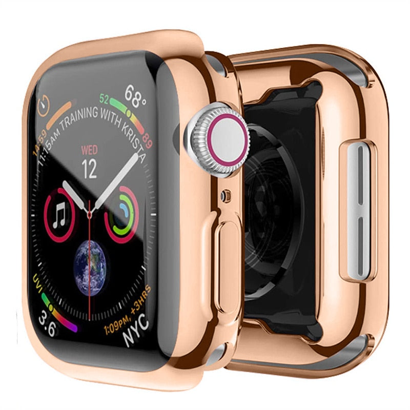 Smart Watch Screen Protector For Apple Watch Series 38mm 40mm 42mm 44mm Products Soft Clear TPU Transparent Cover