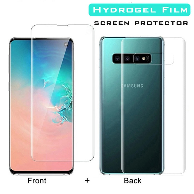 Screen Protectors Hydrogel Film Full Cover For Samsung Galaxy S21 S20 FE S22 S9 S10 Plus Note 20 Ultra 8 9 10 Plus S10e Not Glass