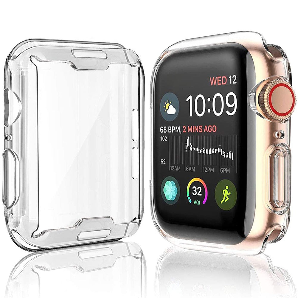 Smart Watch Screen Protector For Apple Watch Series 38mm 40mm 42mm 44mm Products Soft Clear TPU Transparent Cover