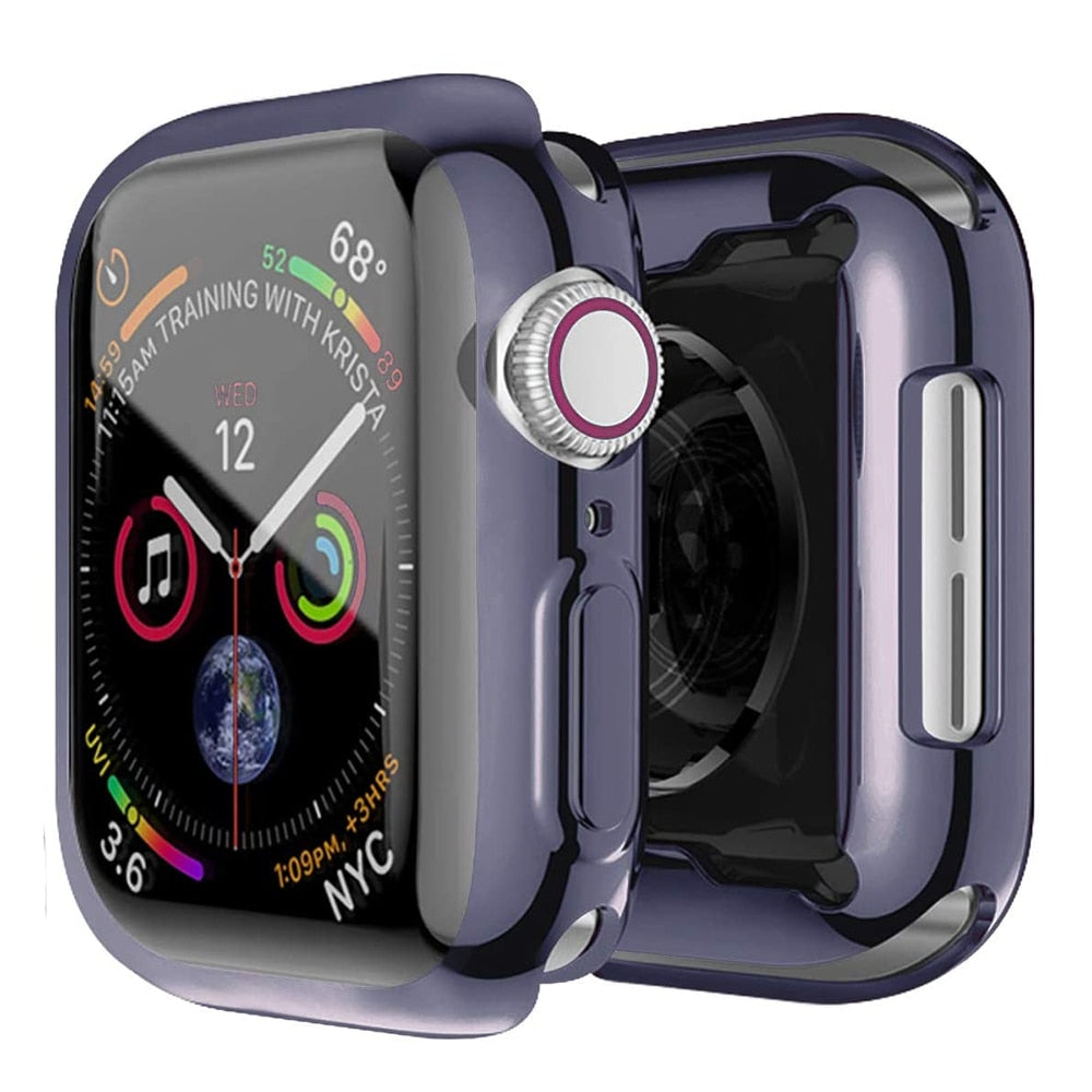 Smart Watch Screen Protector For Apple Watch Series 38mm 40mm 42mm 44mm Products Soft Clear TPU Transparent Cover