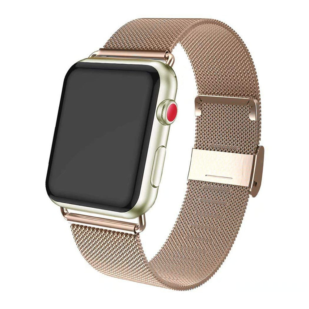 Smart Watch Strap For Apple Watch Series 1 2 3 4 5 6 SE 7 Stainless Steel 38mm 40mm 41mm 42mm 44mm 45mm