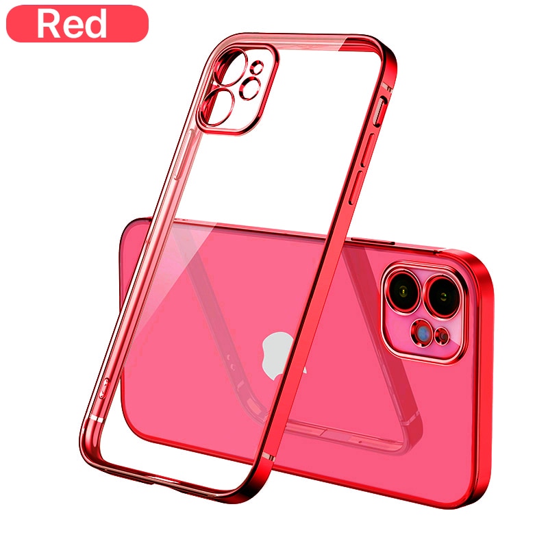 Phone Case Transparent For iPhone 12 13 14 Pro Max Mini Clear Back Cover