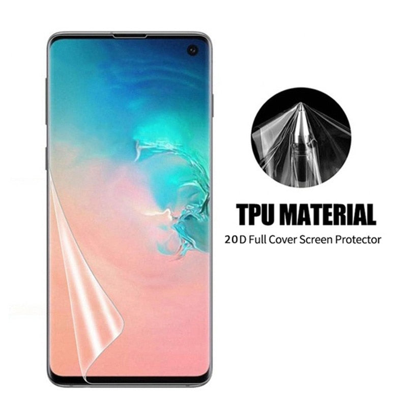 Screen Protectors Hydrogel Film Full Cover For Samsung Galaxy S21 S20 FE S22 S9 S10 Plus Note 20 Ultra 8 9 10 Plus S10e Not Glass
