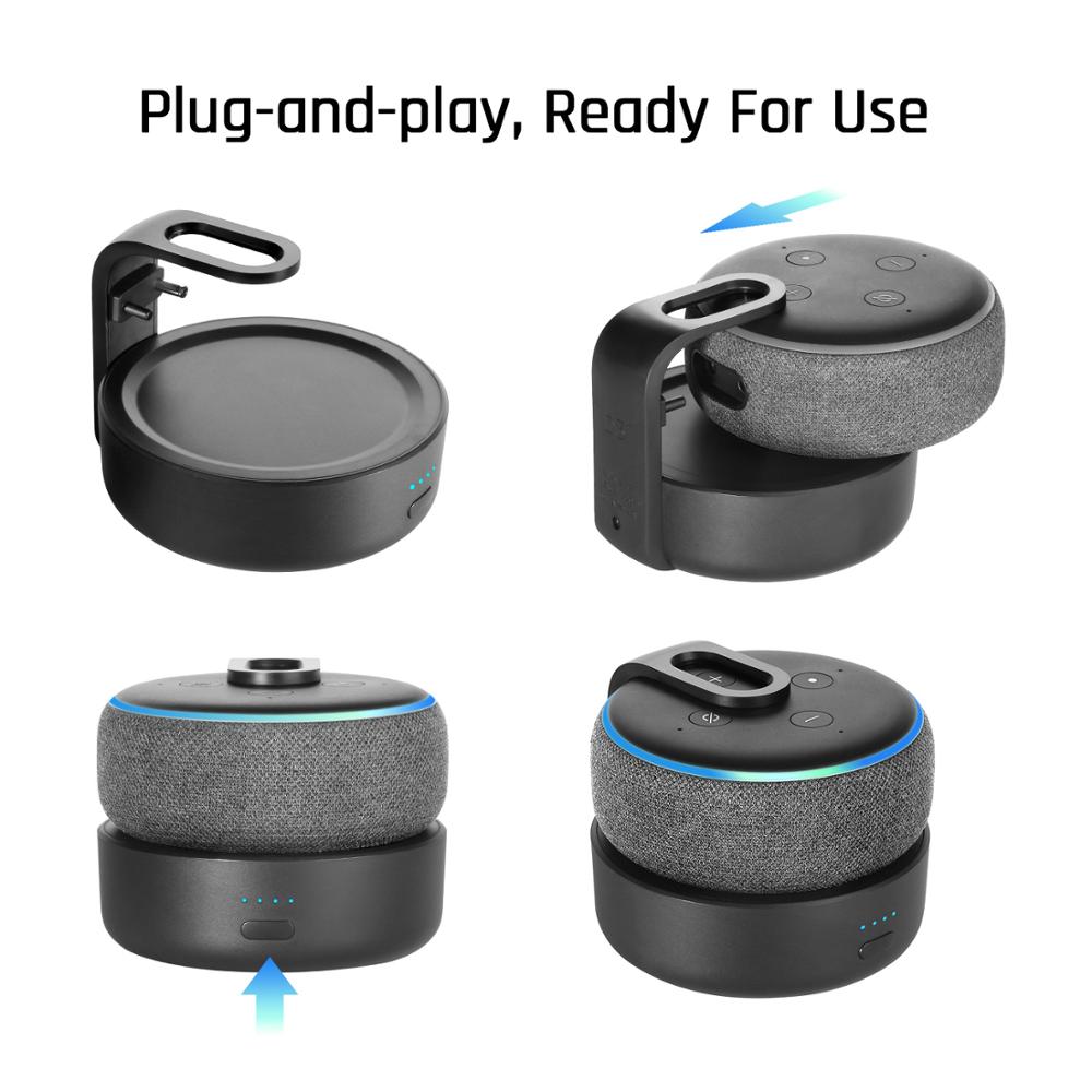 Battery Base Charger Portable For Alexa Echo Dot 3