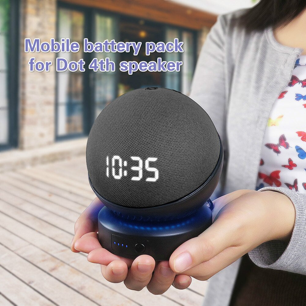 Battery Base Charger Portable For Alexa Echo Dot 4