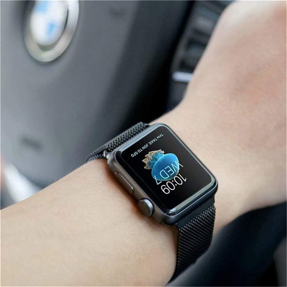Smart Watch Strap For Apple Watch Series 1 2 3 4 5 6 SE 7 Stainless Steel 38mm 40mm 41mm 42mm 44mm 45mm