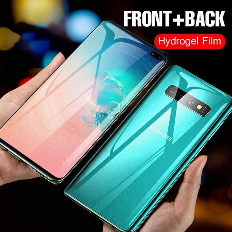 Screen Protectors Hydrogel Film Full Cover For Samsung Galaxy S21 S20 FE S22 S9 S10 Plus Note 20 Ultra 8 9 10 Plus S10e Not Glass