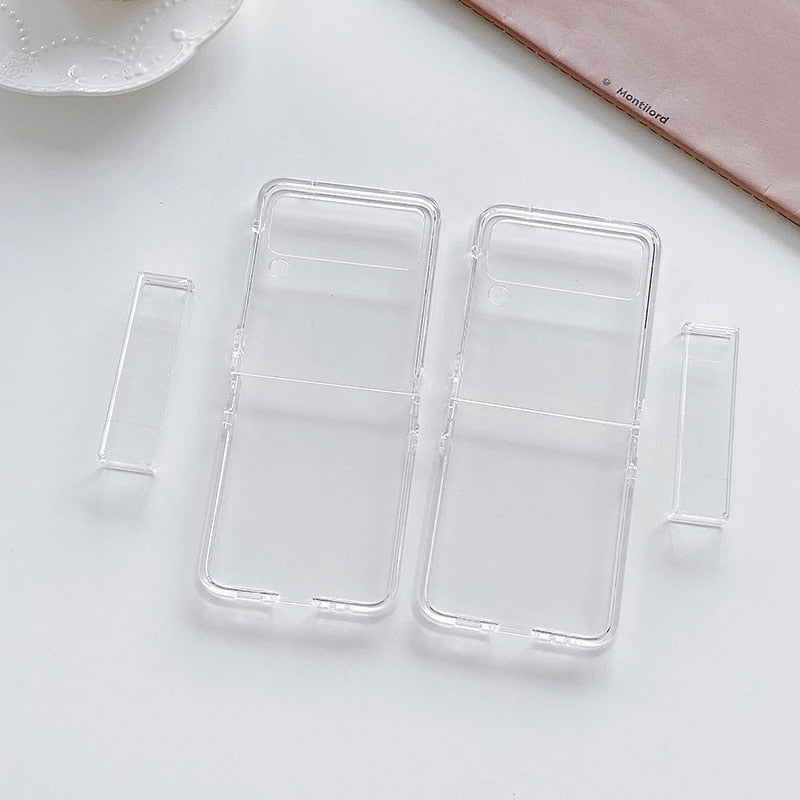 Phone Case For Samsung Galaxy Z Flip 3 4 5G ShockProof Transparent Cover