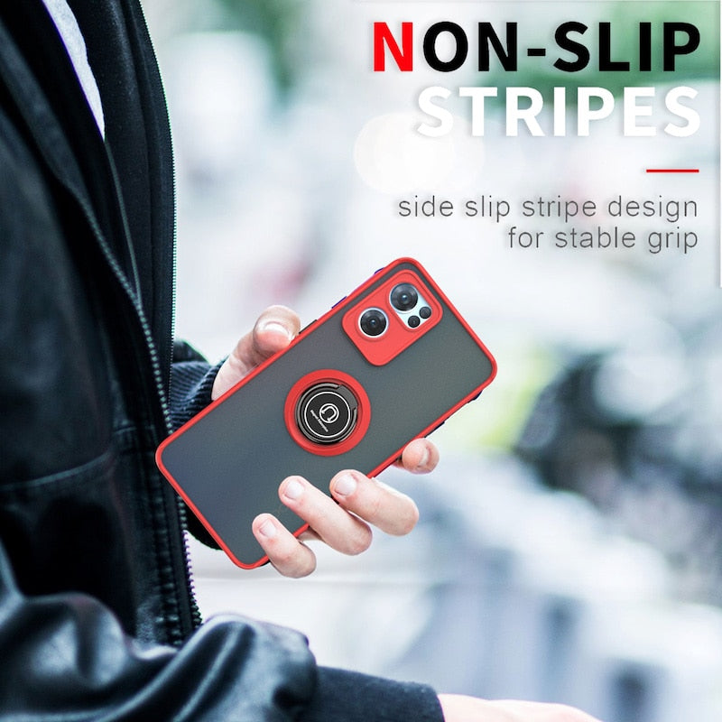 Phone Case For OPPO Reno 7 6 5 4 Lite Anti Shock Back Cover Shockproof