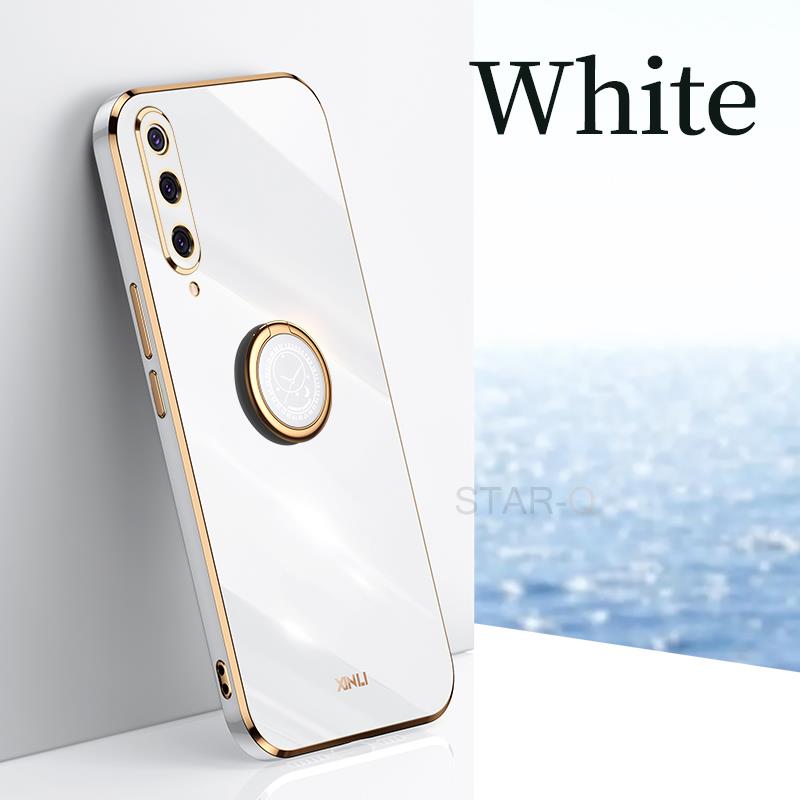 Phone Case For Samsung Galaxy A30 A30S A50  A50S  A7  A70 Luxury Silicone Stand Ring Holder Cover