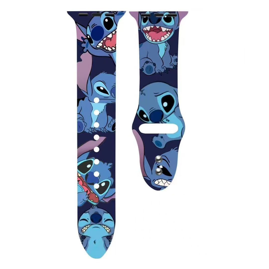 Smart watch strap Disney Mickey Minnie For Apple Watch Series 1 2 3 4 5 6 7 38mm, 40mm, 41mm 42mm, 44mm, 45mm