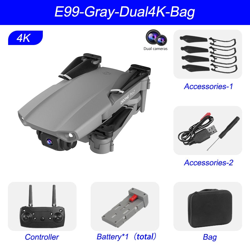 Mini Drone 4K 1080P 720P Dual Camera WIFI FPV Aerial Photography Helicopter Foldable Quadcopter