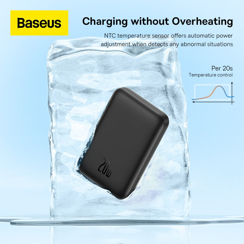 Power Bank Baseus Magsafe 6000mAh 20W Wireless Phone Charger External Battery Fast Charging For iPhone 14 13 12 Series Powerbank