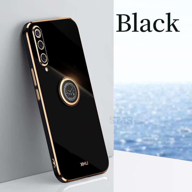 Phone Case For Samsung Galaxy A30 A30S A50  A50S  A7  A70 Luxury Silicone Stand Ring Holder Cover