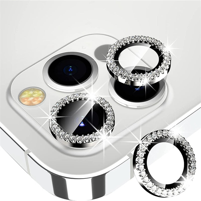 Camera Lens Protector Screen Diamond Case Tempered Glass For iPhone 11 12 13 14 Pro Max 12 Pro Max