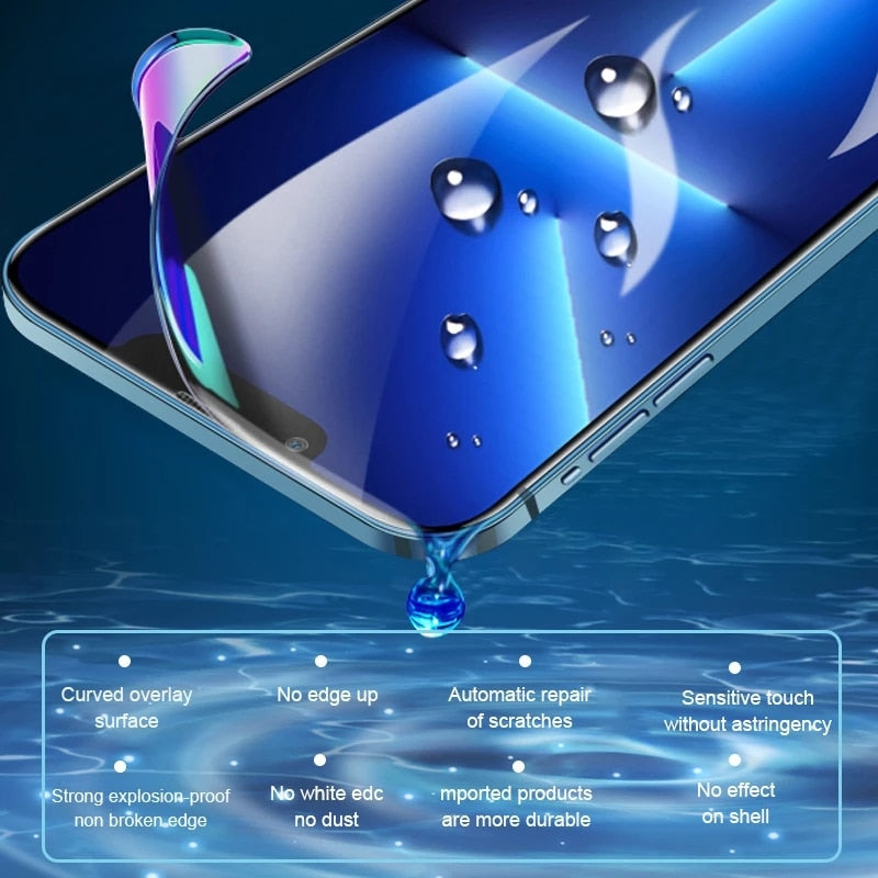 Screen Protector Hydrogel Back Film For IPhone 12 13 14 Pro Max Mini Plus