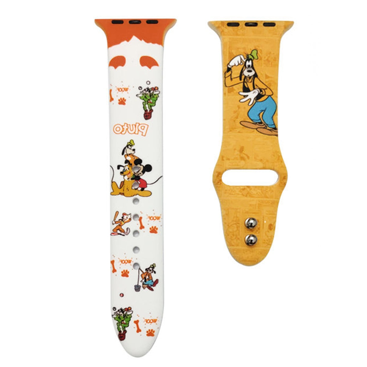 Smart watch strap Disney Mickey Minnie For Apple Watch Series 1 2 3 4 5 6 7 38mm, 40mm, 41mm 42mm, 44mm, 45mm