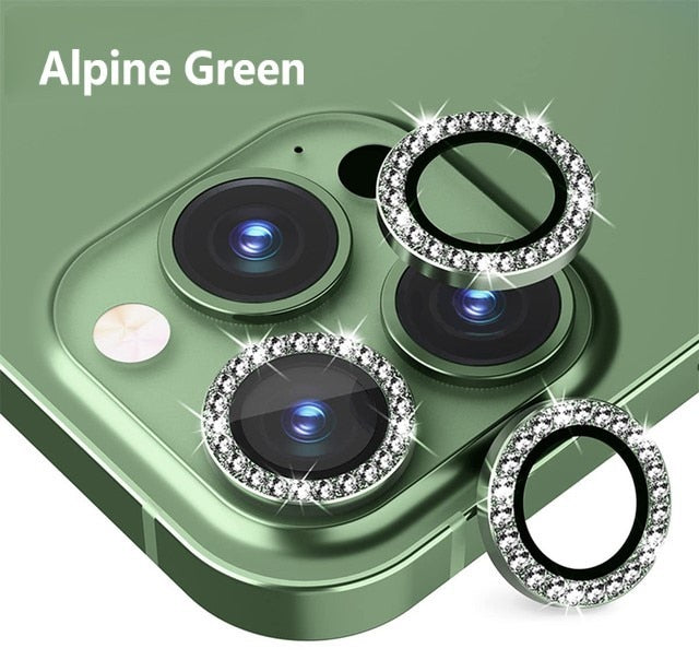 Camera Lens Protector Screen Diamond Case Tempered Glass For iPhone 11 12 13 14 Pro Max 12 Pro Max