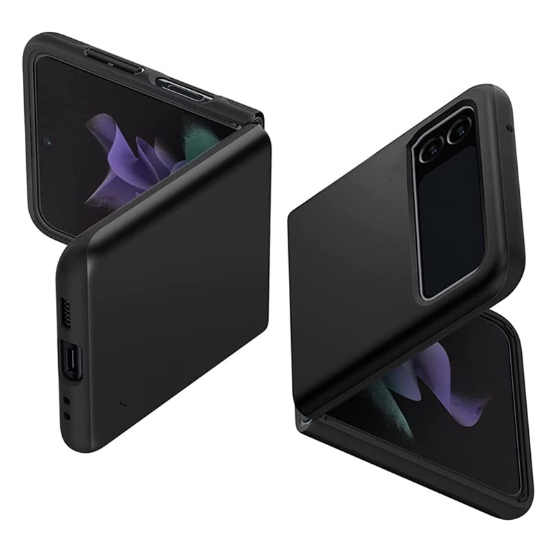 Phone Case For Samsung Galaxy Z Flip 3 Flip 4 5G Transparent Bumper