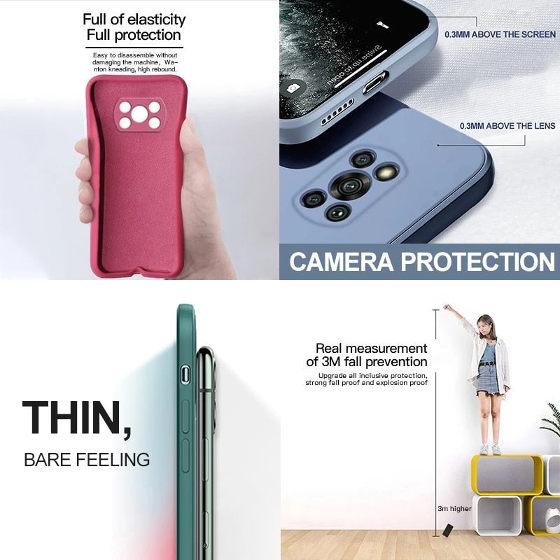 Phone Case Liquid Silicone For Xiaomi Cover