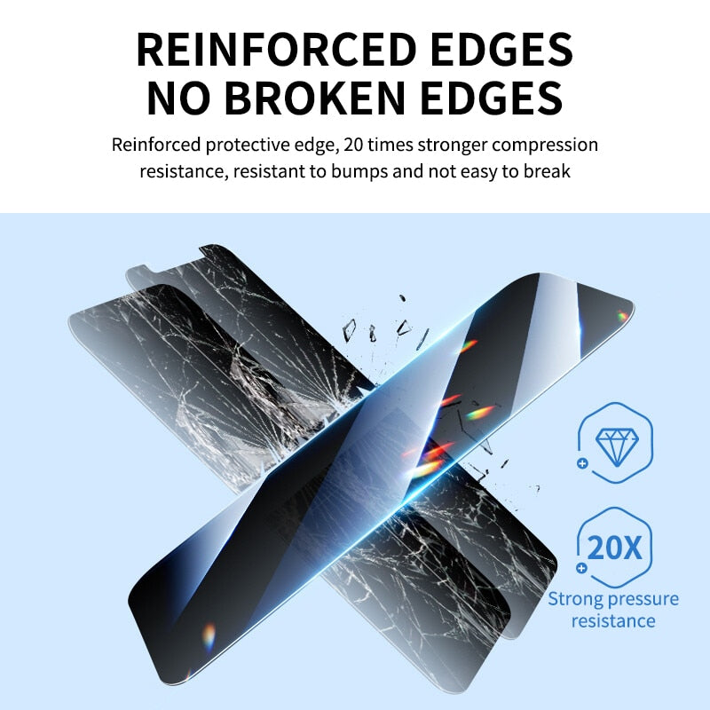 Screen Protector Film Tempered Glass For iPhone 11 12 13 Pro Max Anti Spy For iPhone 14 Pro Max