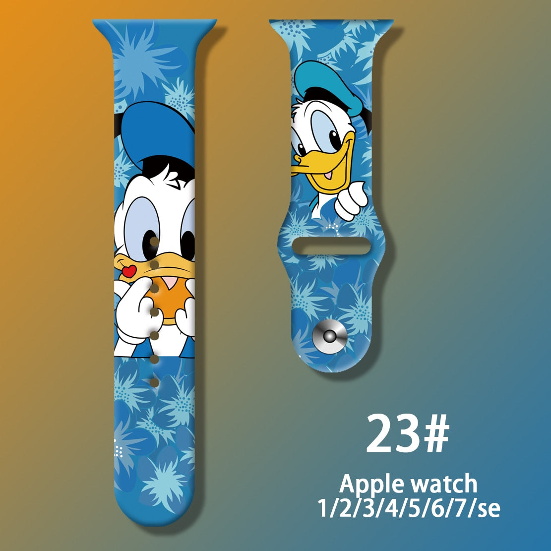 Smart watch strap Disney Mickey Minnie For Apple Watch Series 1 2 3 4 5 6 7 38mm, 40mm, 41mm 42mm, 44mm, 45mm
