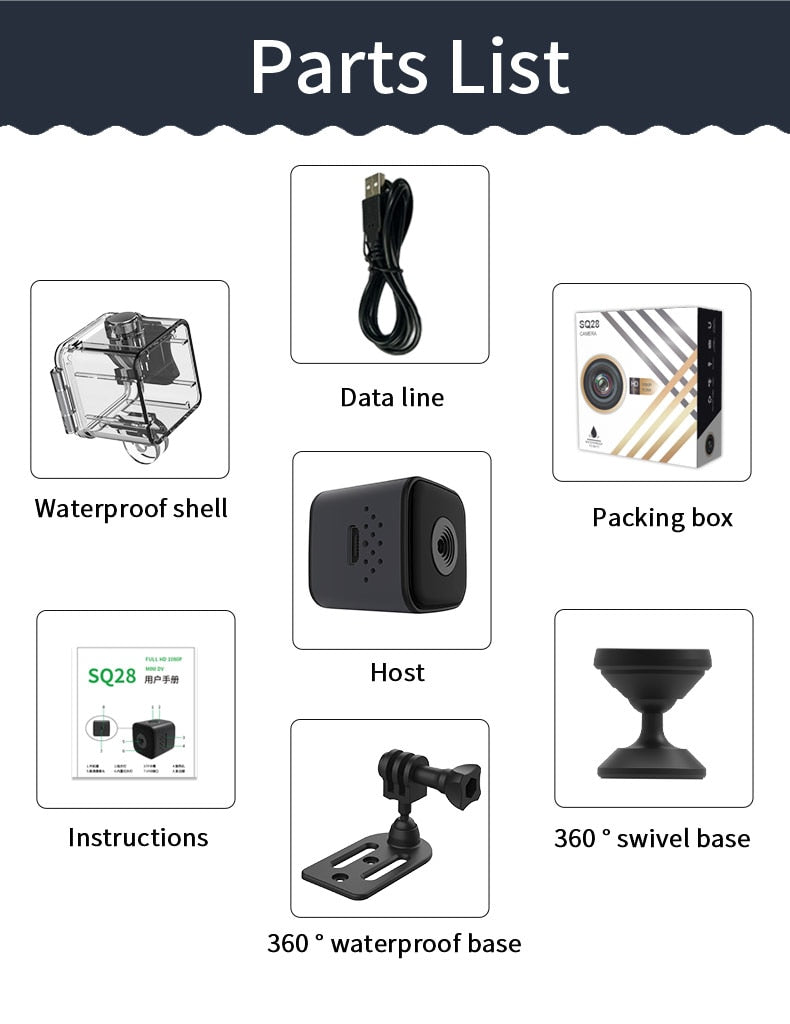 Action Camera Ultra HD 1080P