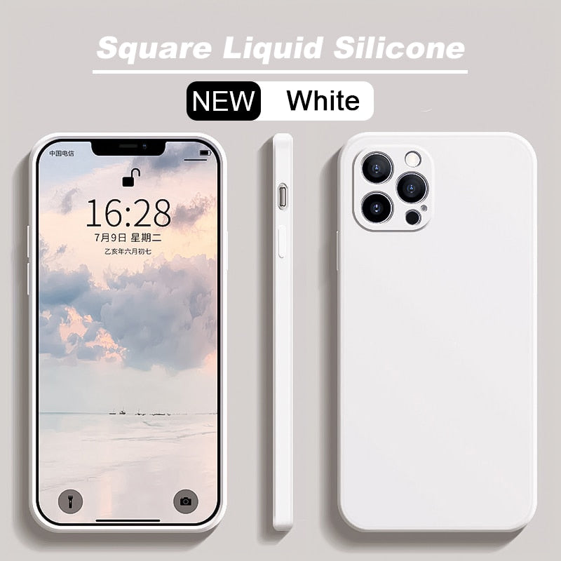 Phone Case Liquid Silicone For iPhone 12 13 14 Plus Pro Max Cover