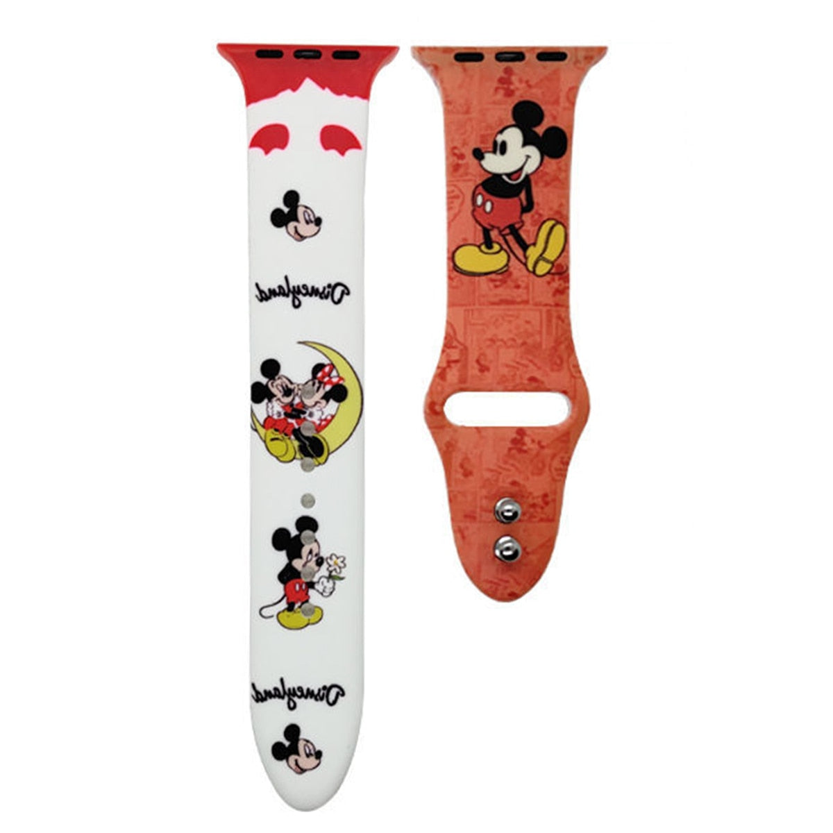 Smart watch strap Disney Mickey Minnie For Apple Watch Series 1 2 3 4 5 6 7 38mm, 40mm, 41mm 42mm, 44mm, 45mm