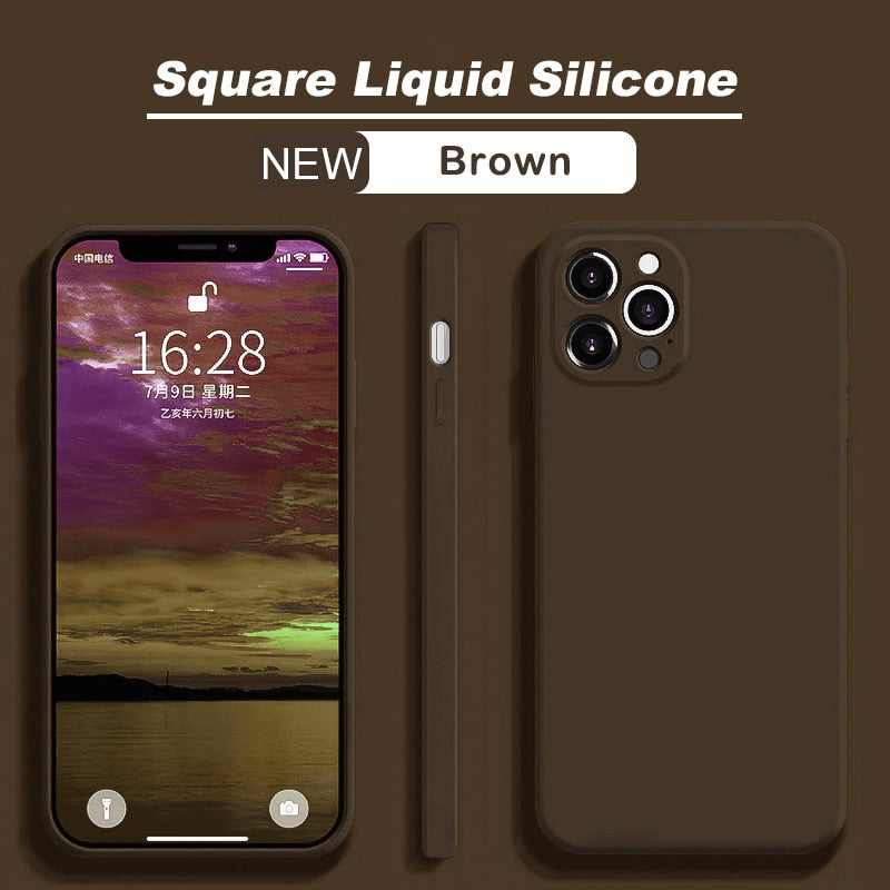 Phone Case Liquid Silicone For iPhone 12 13 14 Plus Pro Max Cover
