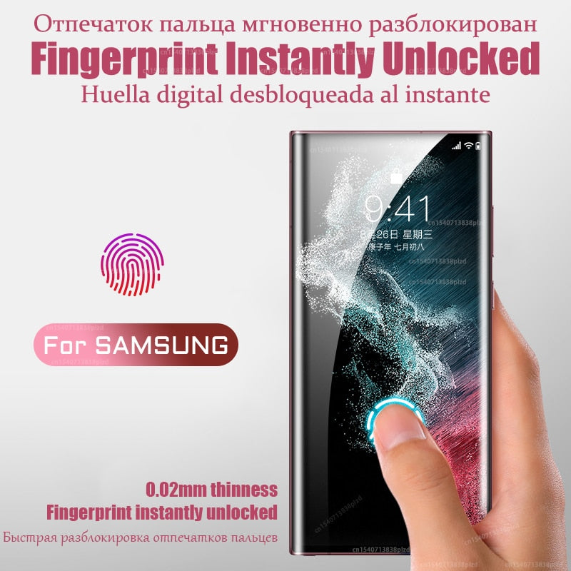 Screen Protector Hydrogel Film For Samsung Galaxy S22 S21 S20 Plus Ultra S10E E S20FE S21FE 5G S 21 22