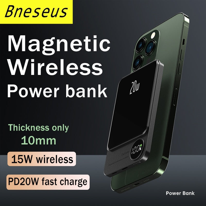 Powerbank Magnetic Wireless Fast Charger For iPhone 12 13 14 Pro Max