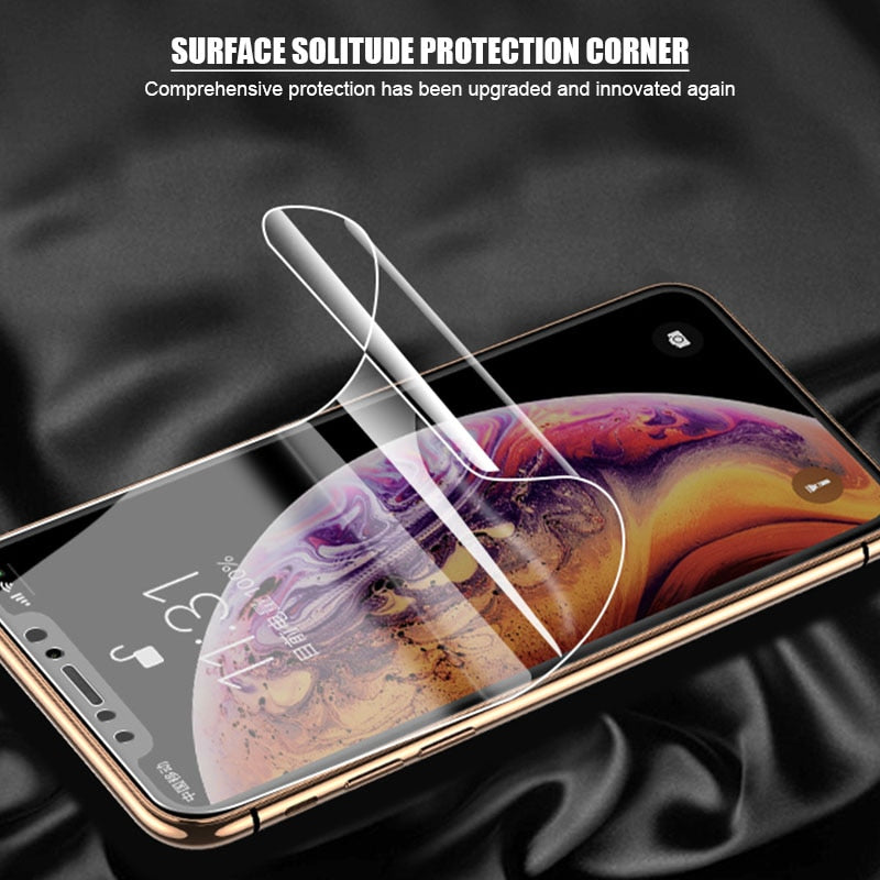 Screen Protectors Hydrogel Film For iPhone 12 13 14 Mini Plus Pro Pro Max