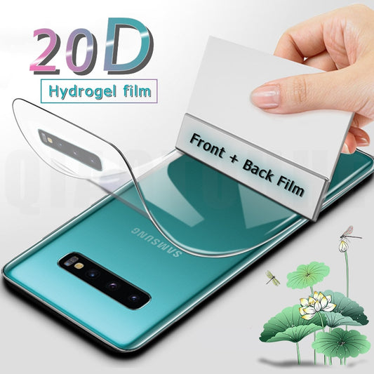 Screen Protectors Hydrogel Film Full Cover For Samsung Galaxy S21 S20 FE S22 S9 S10 Plus Note 20 Ultra 8 9 10 Plus S10e Not Glass