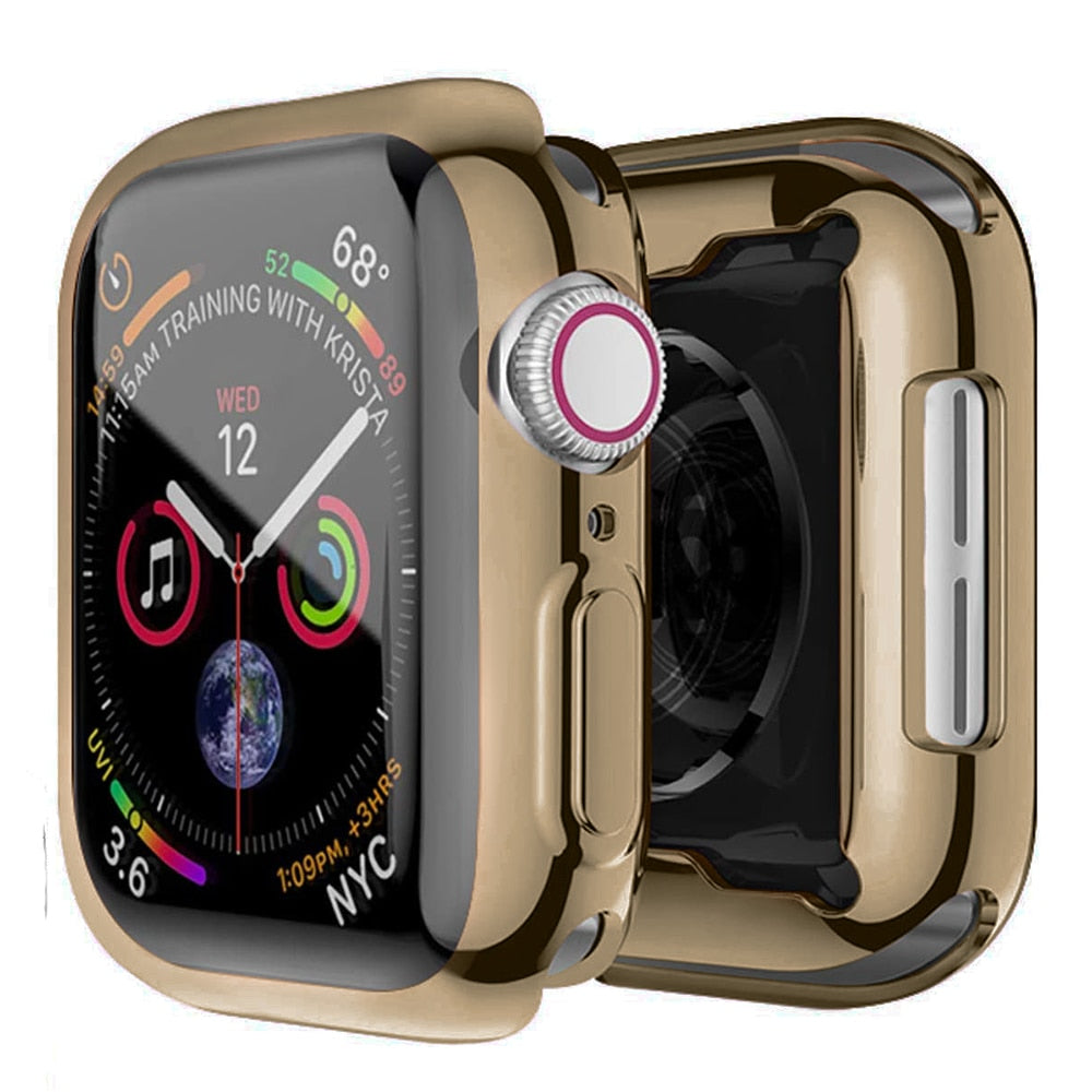 Smart Watch Screen Protector For Apple Watch Series 38mm 40mm 42mm 44mm Products Soft Clear TPU Transparent Cover