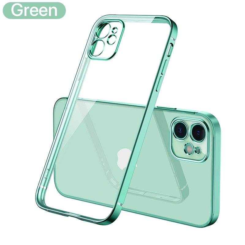 Phone Case Transparent For iPhone 12 13 14 Pro Max Mini Clear Back Cover