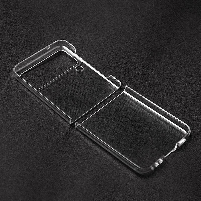 Phone Case For Samsung Galaxy Z Flip 3 Flip 4 5G Transparent Bumper