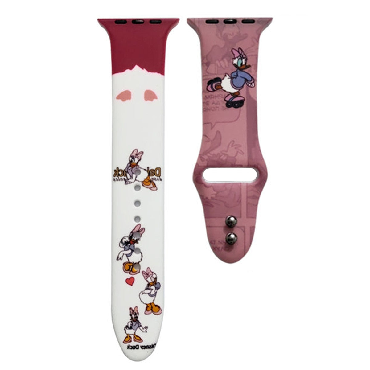Smart watch strap Disney Mickey Minnie For Apple Watch Series 1 2 3 4 5 6 7 38mm, 40mm, 41mm 42mm, 44mm, 45mm