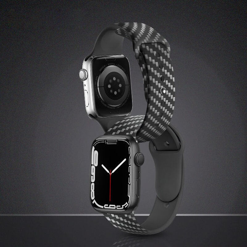 Smart Watch Strap for Apple Watch Series 4 5 6 SE 7 38mm 40mm 41mm 42mm 44mm 45mm Silicone