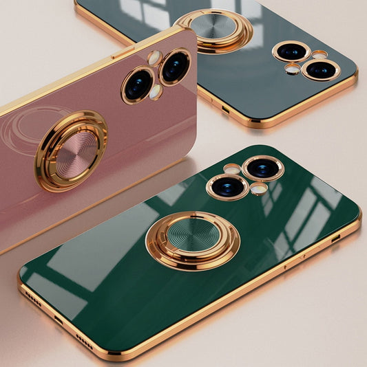 Phone Case For Oppo Find X5 Pro X5 Lite X3 Pro Silicone Car Holder Plating Cover For Oppo A96