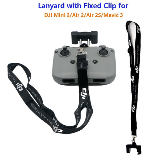 Remote Controller Lanyard NeckStrap w Fixed Clip Hook for DJI MINI 2 Mini 3 Pro Air 2S Mavic Air 2 DJI Mavic 3