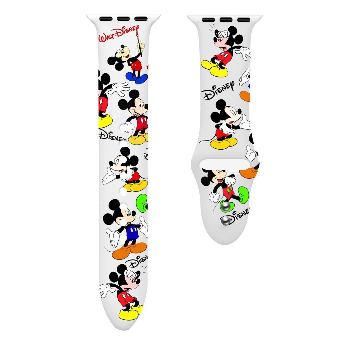 Smart watch strap Disney Mickey Minnie For Apple Watch Series 1 2 3 4 5 6 7 38mm, 40mm, 41mm 42mm, 44mm, 45mm