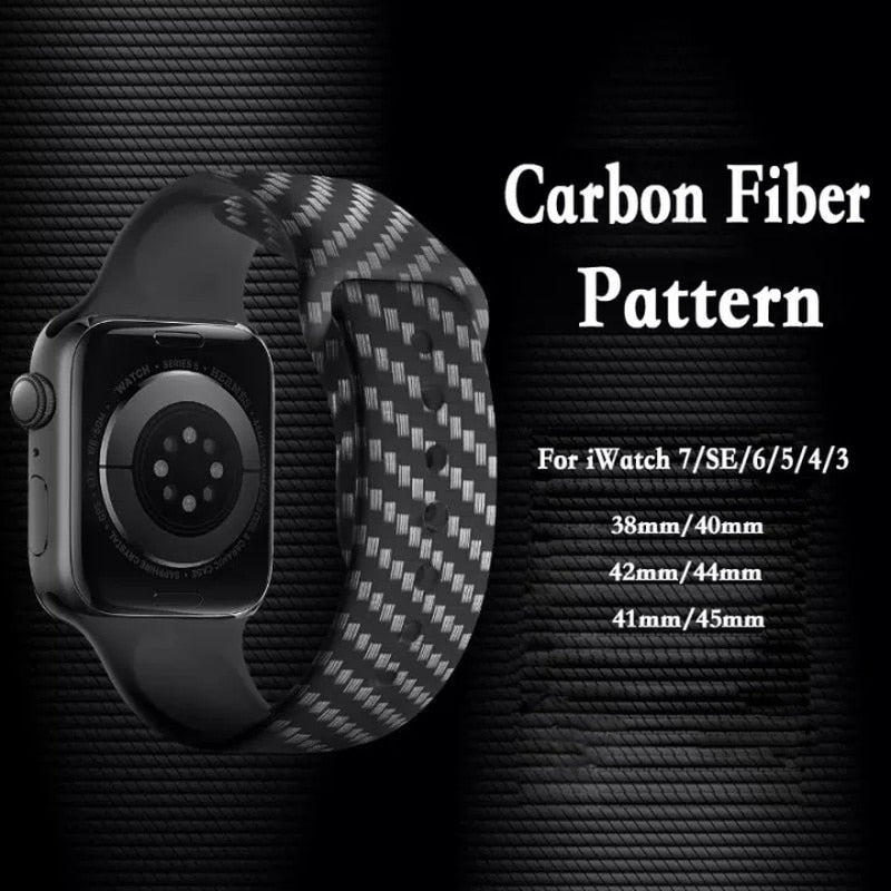 Smart Watch Strap for Apple Watch Series 4 5 6 SE 7 38mm 40mm 41mm 42mm 44mm 45mm Silicone